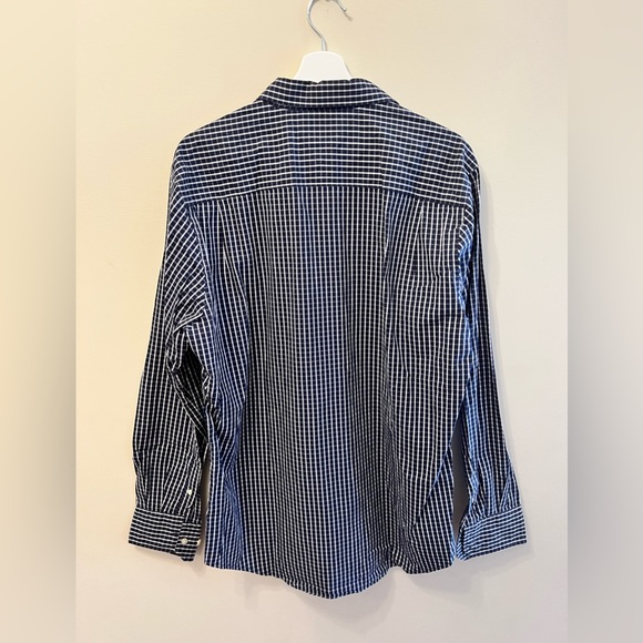 Tommy Hilfiger Men’s blue checked dress shirt - L - Picture 3 of 4
